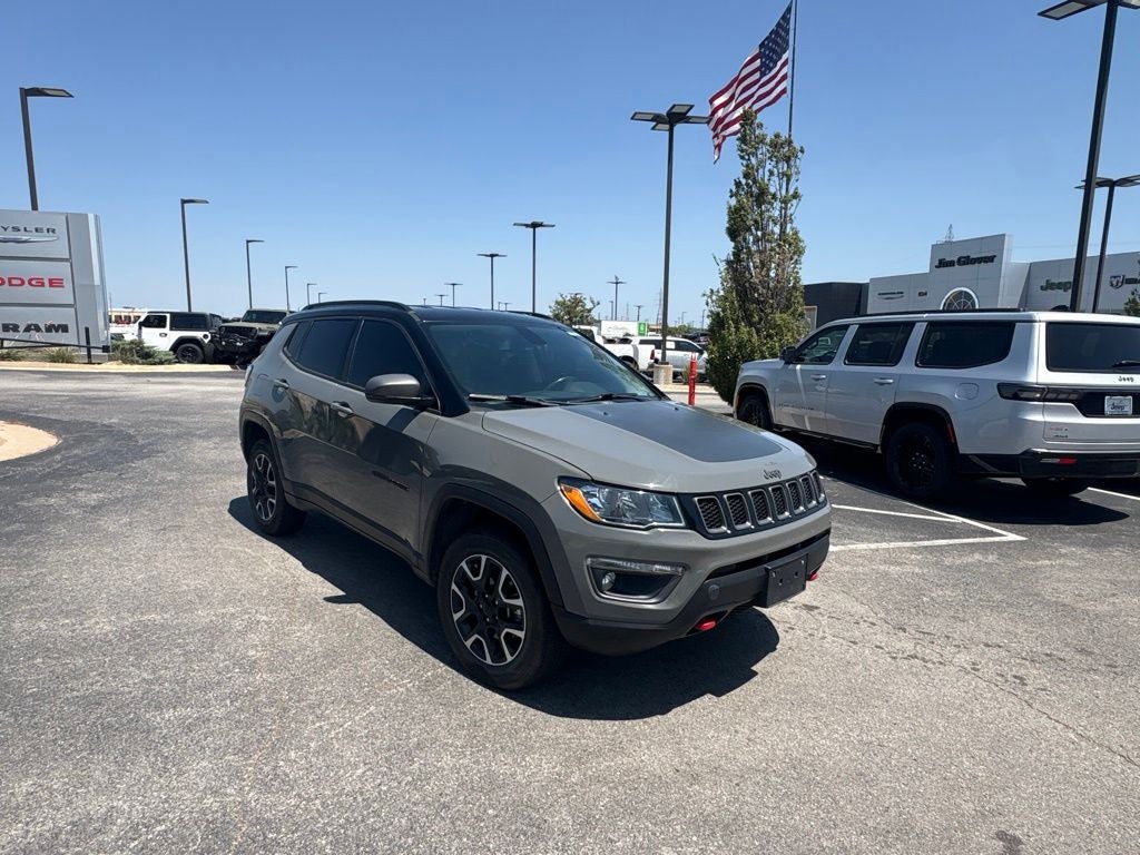 Used 2020 Jeep Compass Trailhawk with VIN 3C4NJDDB5LT122091 for sale in Owasso, OK
