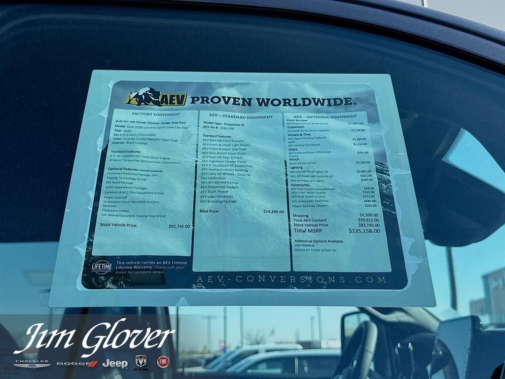 2026 RAM 2500 RAM 2500 LARAMIE CREW CAB 4X4 6'4' BOX