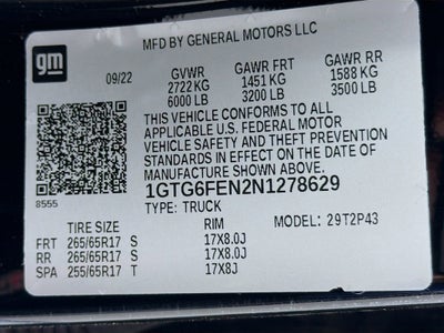 2022 GMC Canyon AT4 - Leather