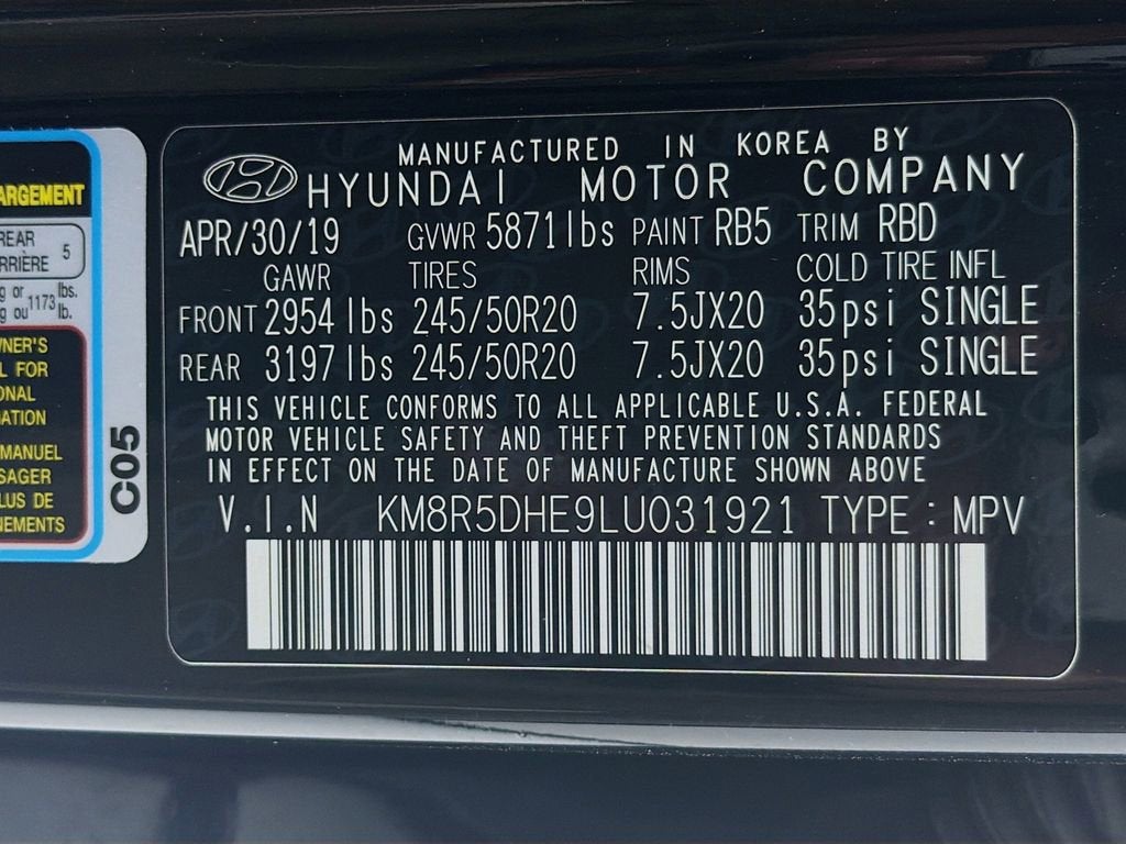 2020 Hyundai Palisade Limited